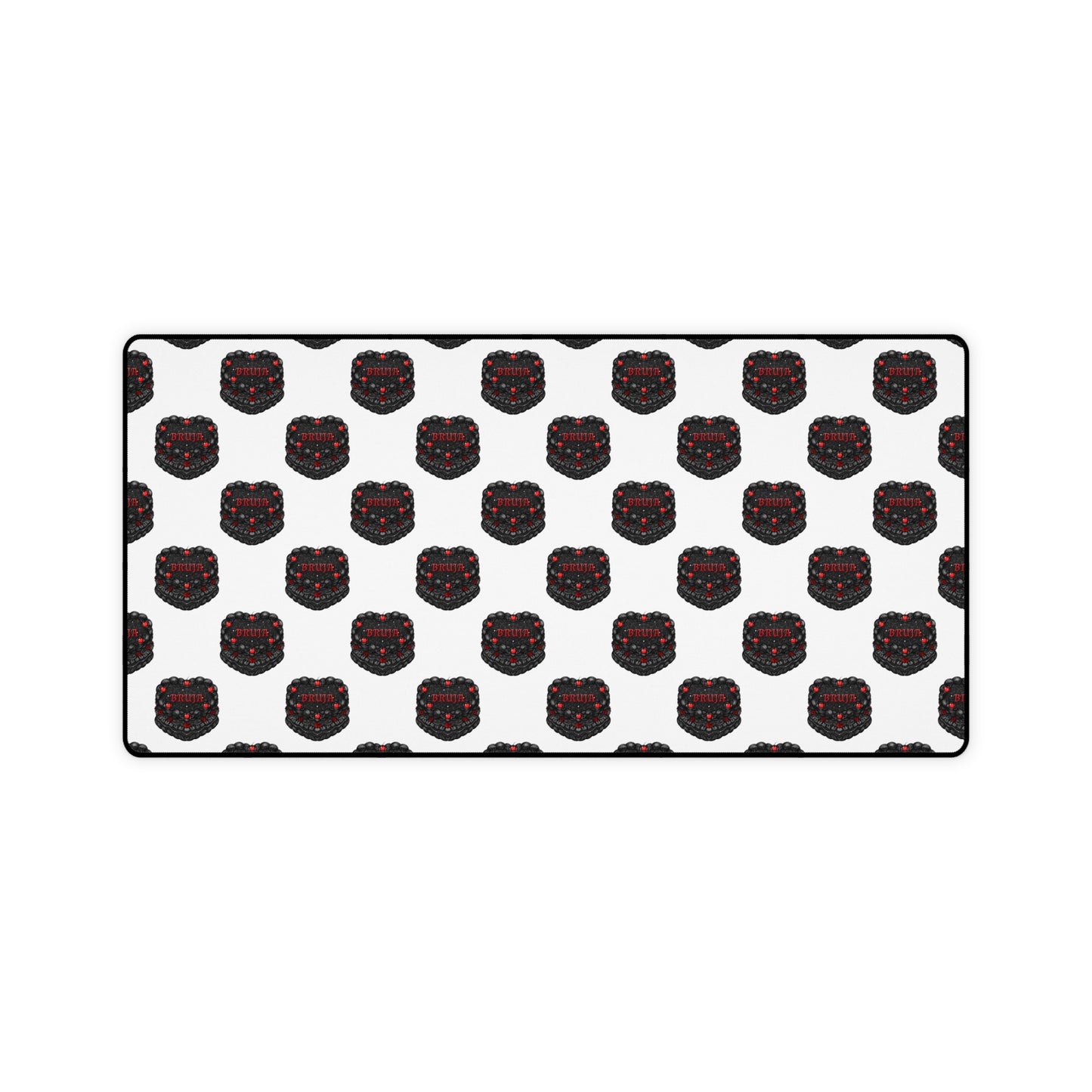 Bruja Vintage Heart Cake Pattern Desk Mat 🖤