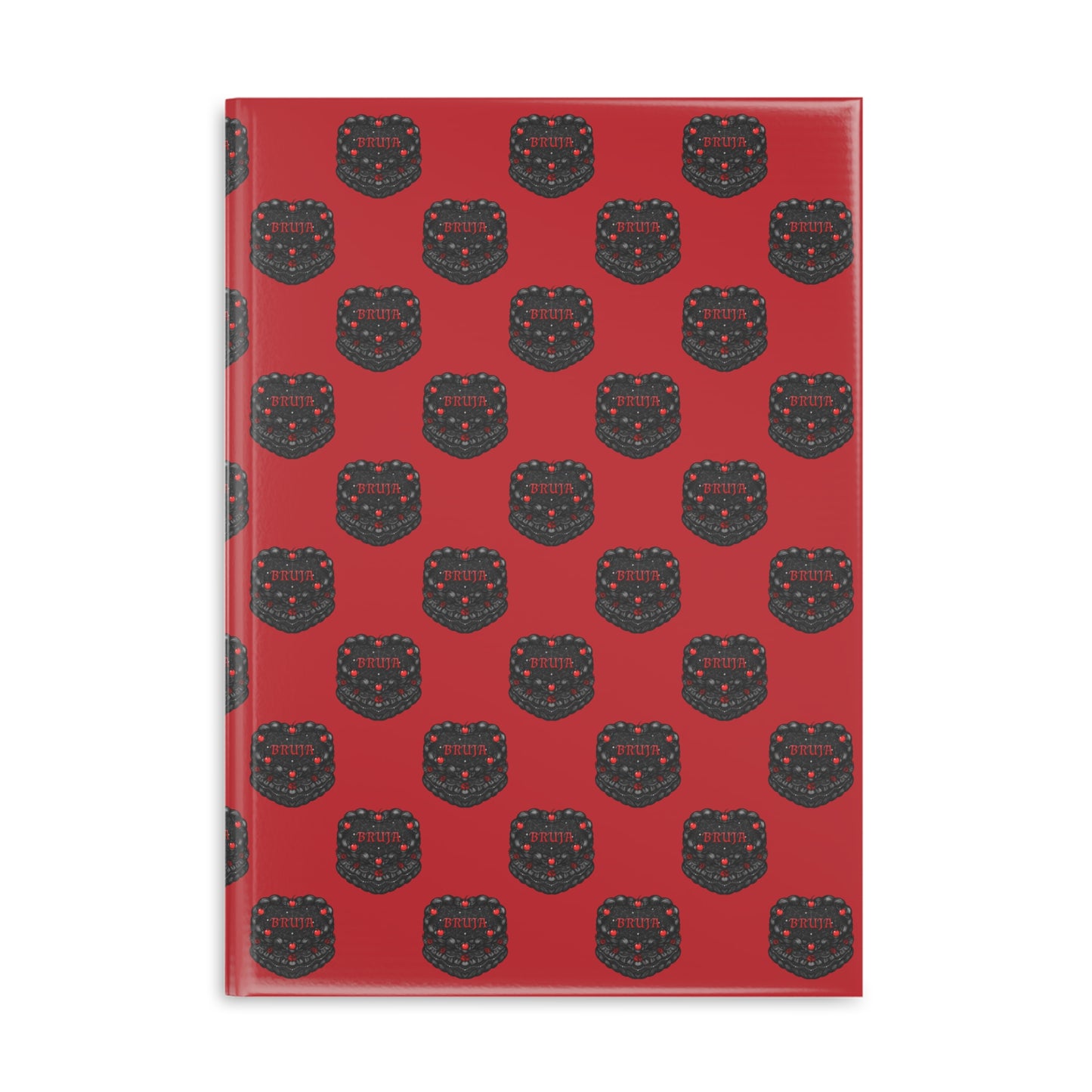 Bruja Vintage Heart Cake Pattern A4 Hardcover Notebook 🔮