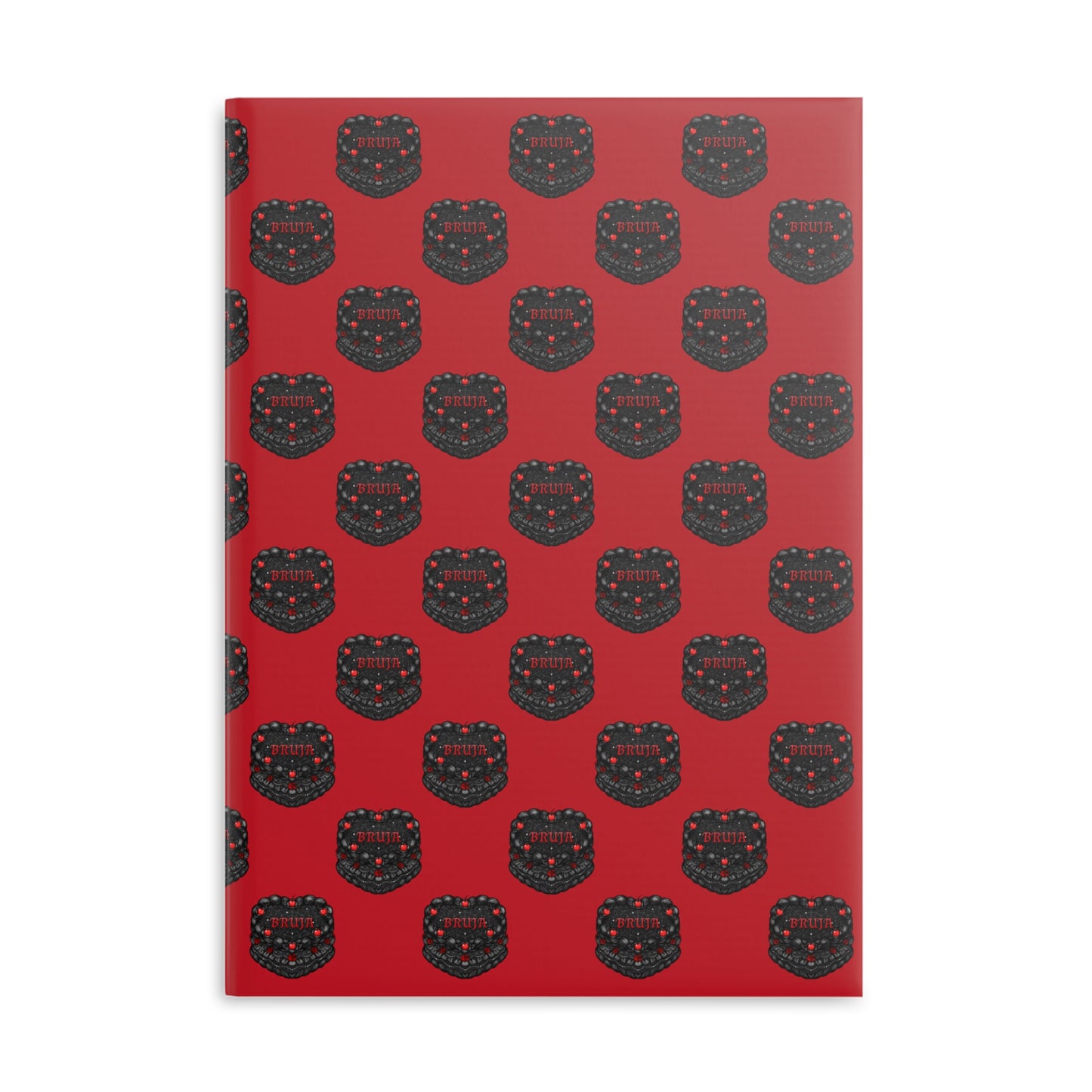 Bruja Vintage Heart Cake Pattern A4 Hardcover Notebook 🔮