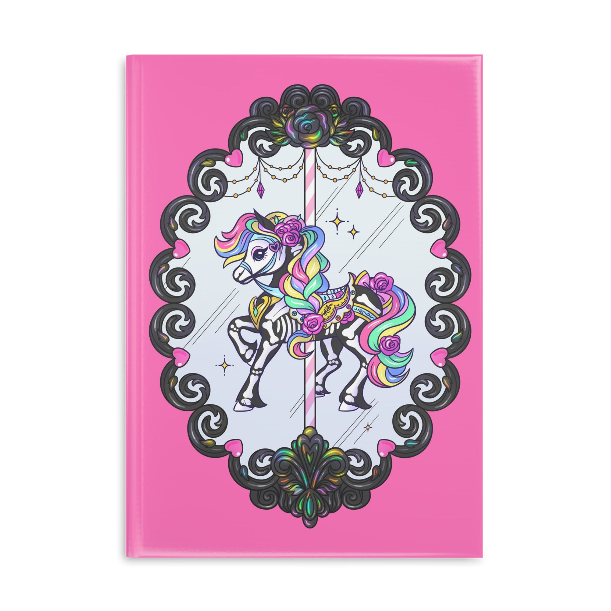 Pink A4 Glossy Cover Notebook 