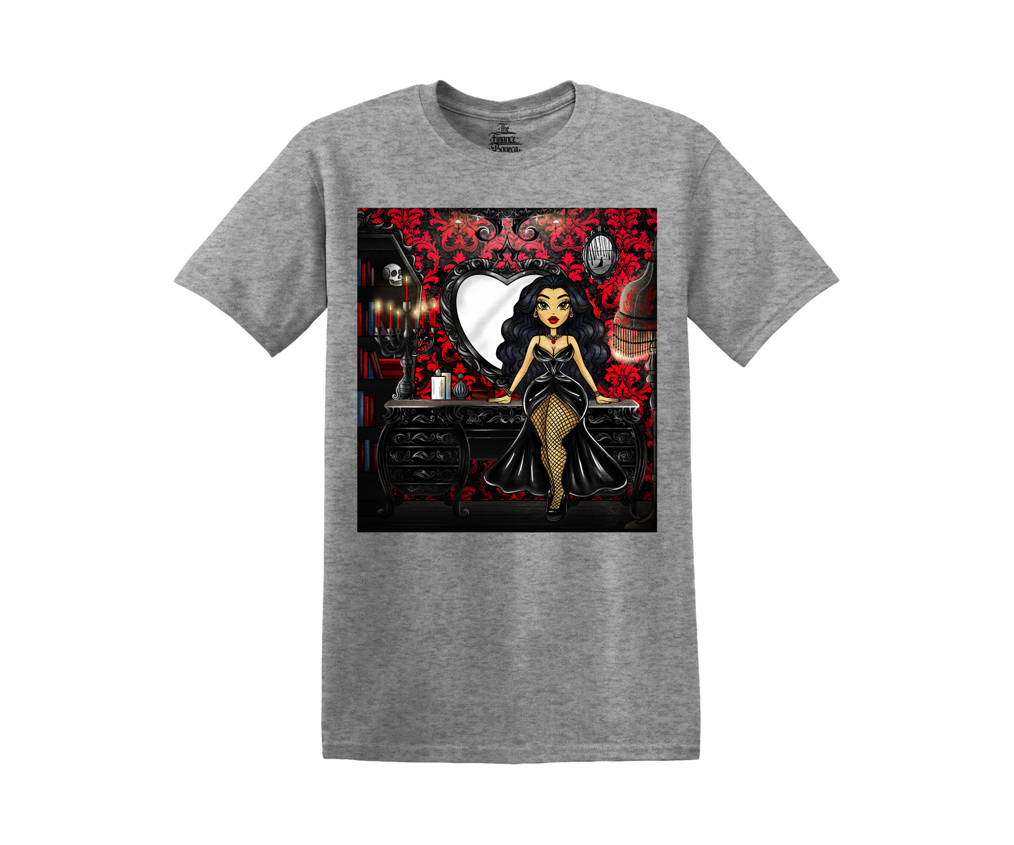 Vampira Unisex Gothic Vanity Doll T-shirt 🦇 🖤