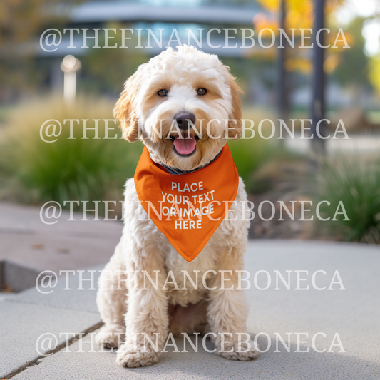 Set of 4 Australian Labradoodle Dog bandana Mockups 🐶🐾 📷