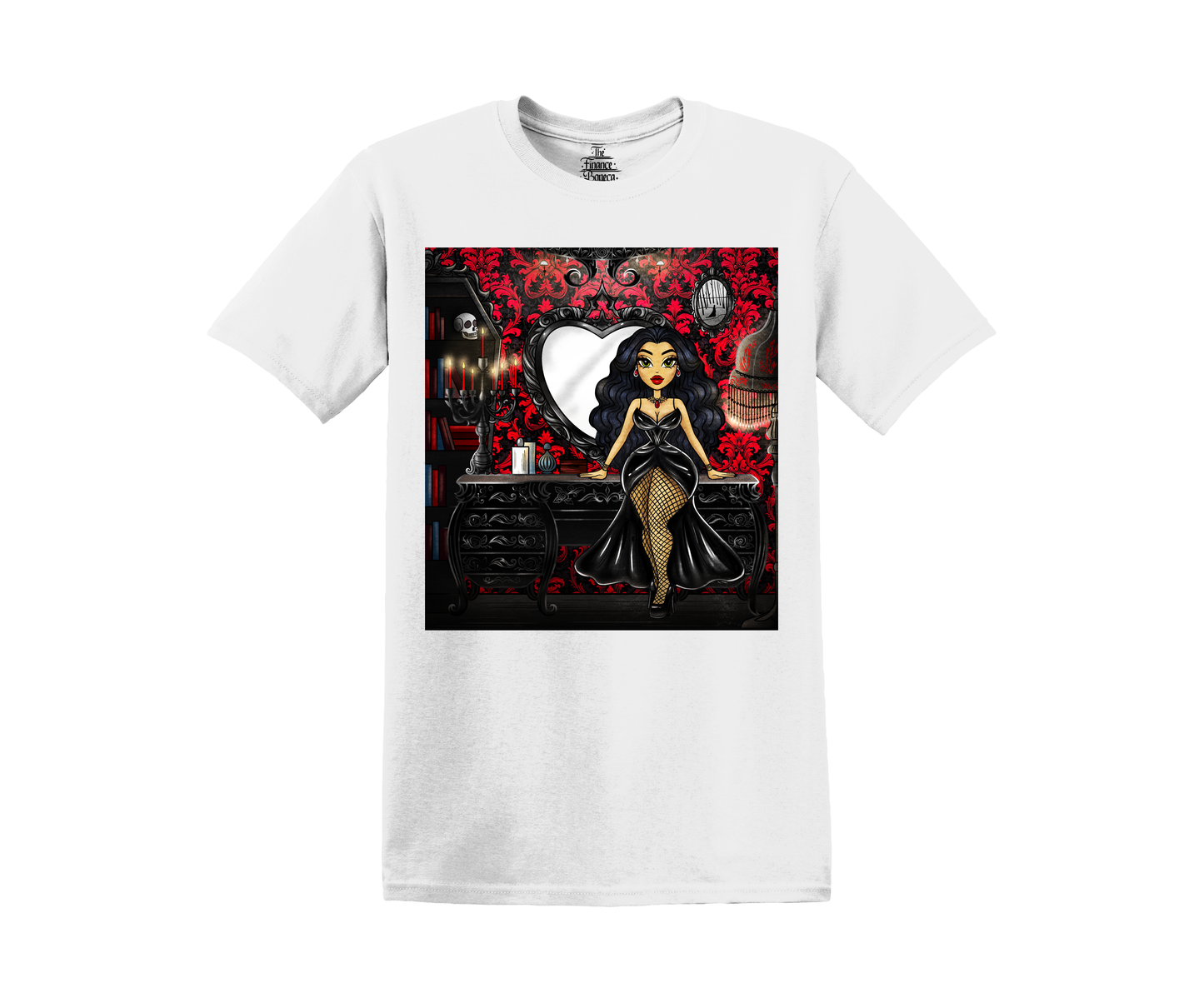 Vampira Unisex Gothic Vanity Doll T-shirt 🦇 🖤