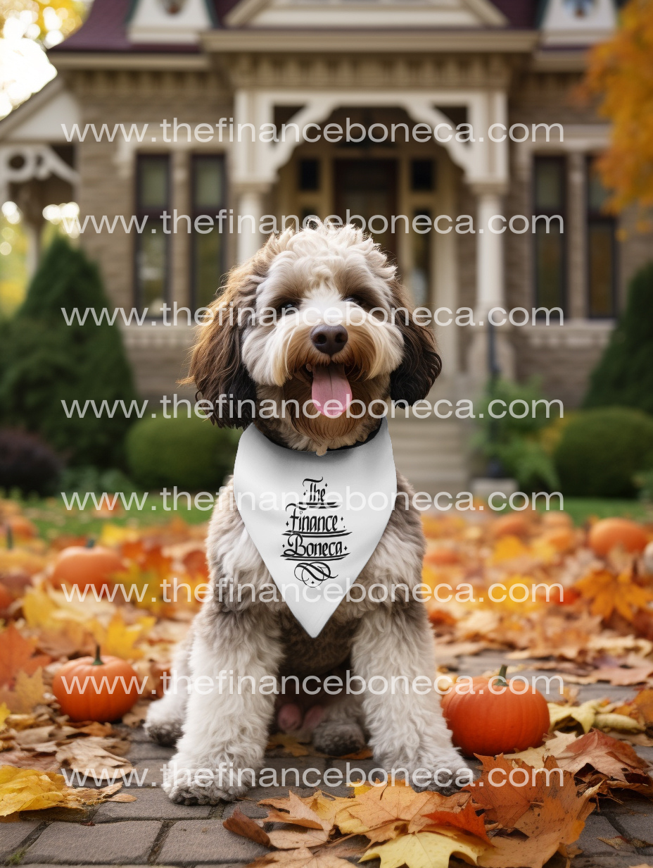 Set of 4 Australian Labradoodle Dog bandana Mockups 🐶🐾 📷