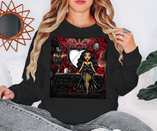 Vampire Gothic Vanity Doll Long Sleeve T-shirt🦇