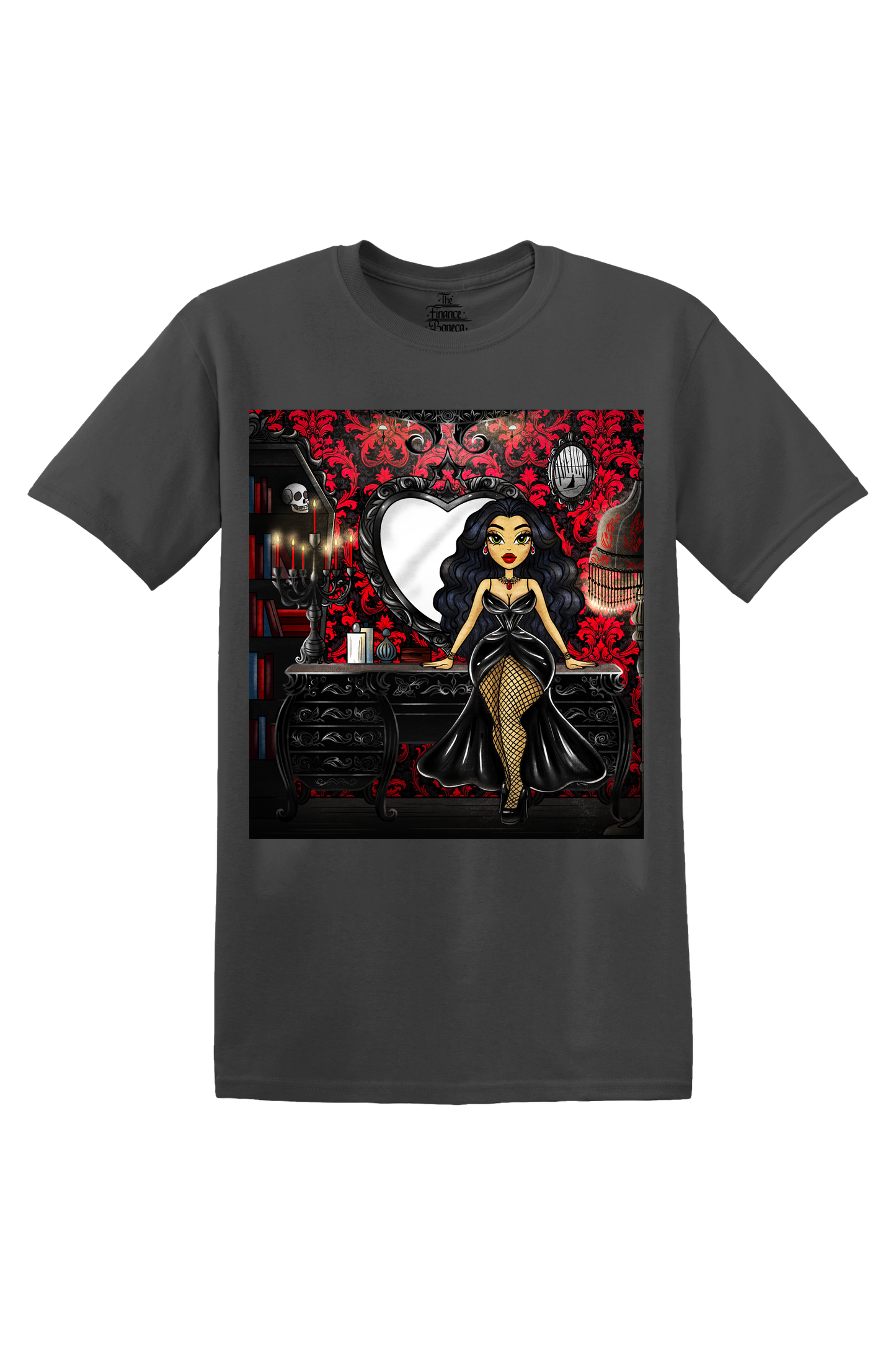 Vampira Unisex Gothic Vanity Doll T-shirt 🦇 🖤