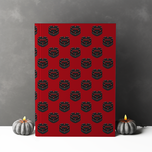 Bruja Vintage Heart Cake Pattern A4 Hardcover Notebook 🔮